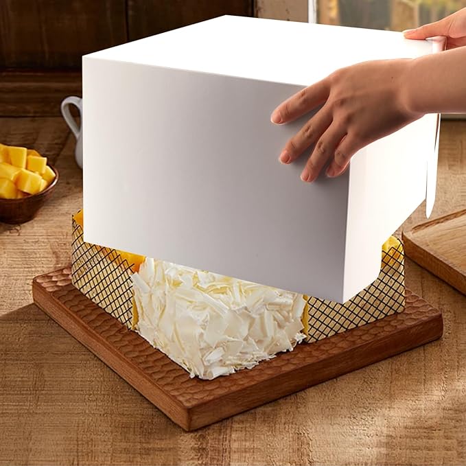 RHBLME 20 PCS Cake Box, 12 Inch Cake Boxes, 12x12x8 Inch Large Bakery Boxes with Window, White Cake Boxes for Father's Day, Birthday Party, Pastries, Desserts, Pie, Mother's Day, etc