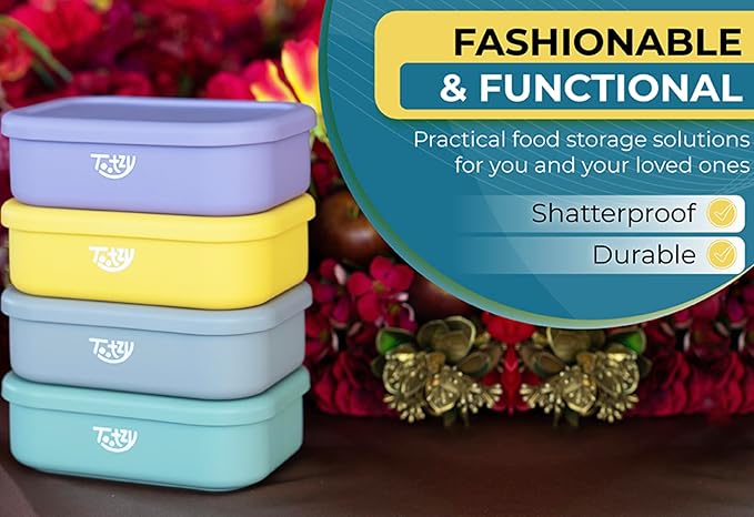 Premium Silicone Bento Box 30 oz – Reusable, Leakproof, BPA-Free Lunch Container – Microwave & Dishwasher Safe – Perfect for Dog Meals, School Lunch, Office, or Travel – Eco-Friendly (Sage)