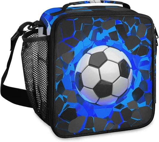 Football Lunch Bag Personalized Insulated Lunch Bag Reusable Lunch Box Picnic Travel Lunch Tote Bag Snack Bag