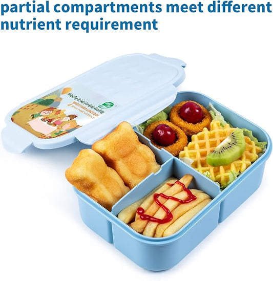 MISS BIG® Bento Box,Bento Box Adult,Lunch Box,Ideal Leak Proof Lunch Containers,No BPAs and No Chemical Dyes Bento Lunch Box,Dishwasher and Microwave Safe Lunch Containers for Adults(1900ml Blue)