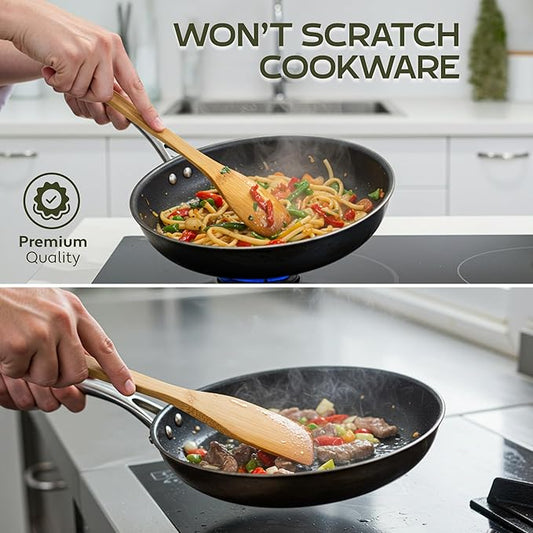 Woodlands-USA Nightmare/Christmas Gifts for Kitchen - Wooden Spoons For Cooking - 6-piece Wooden Utensil Set, The Christmas Kitchen Utensils Set - Nightmare Gifts