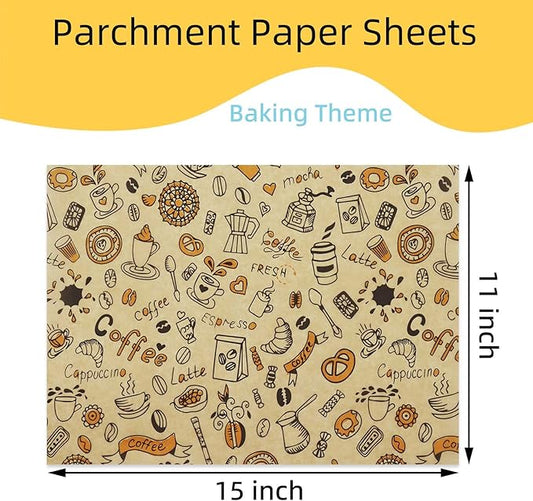 Premium Deli Paper Sheets 11"x15" - 300Pcs Greaseproof Liners for Food Boats, Pre Cut Deli Sandwich Wrappers, Best Kraft Food Wrapping Paper Sheets for Picnic, Festival, Fair or BBQ.