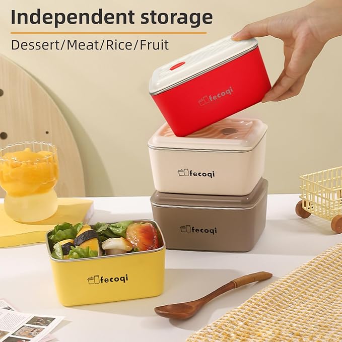 4 PCS Stainless Steel Food Storage Containers with Lids(18oz), Snack Containers for Kids, Freezer Safe, Microwave Safe, 316 Metal Container for Meal Prep, Leftovers