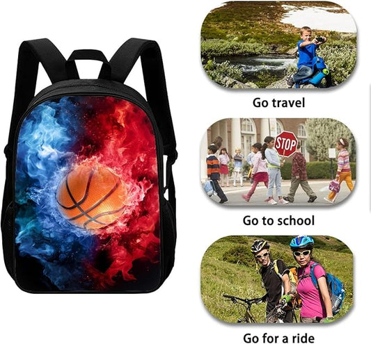 Dolyues Basketball Backpack for Boys School Book Bag for Teen Girls Children Students Bookbag Backpacks Schoolbag for Girls Kids Teen Women Casual Travel Daypacks Sport