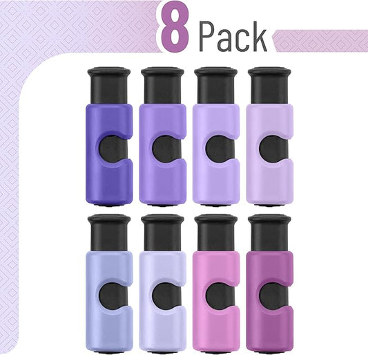 Mr. Pen- Squeeze and Lock Bread Bag Clips, 8 Pack, Ocean Breeze Colors, Squeeze and Lock Bread Clips Reusable