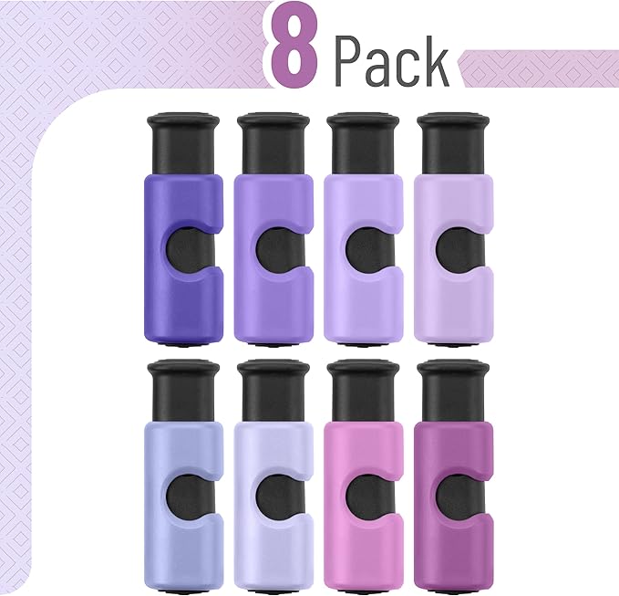 Mr. Pen- Squeeze and Lock Bread Bag Clips, 8 Pack, Ocean Breeze Colors, Squeeze and Lock Bread Clips Reusable