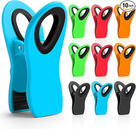 10 Pack Chip Clips, Bag Clips, Chip Clips Bag Clips Food Clips, Bag Clips for Food Storage, Kitchen Clips, Clips for Food Packages, Snack Clips, Chip Clip, Garden Clips for Plants