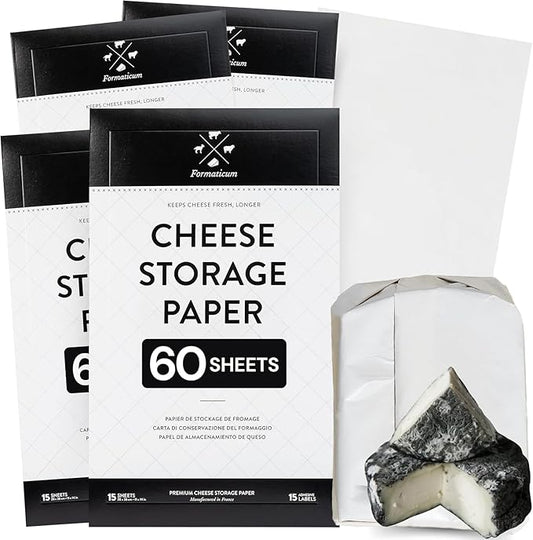 Formaticum Cheese Storage Wax-Coated Paper, Keep Charcuterie Fresh, 60 Sheets