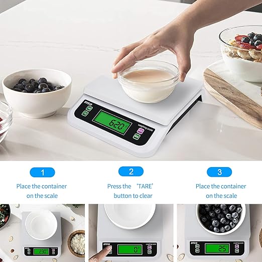 Large Commercial Food Scale,66LB Digital Kitchen Scale, Bakers Counting Scale, with Tare Functio,Baking Scales for Kitchen, LCD Display, Food + Scales, g/oz/lb/kg/tl/ct 6 Unit for Deli Meat