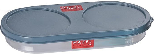 HAZEL Stainless Steel Oval Shape Container Roti box with Airtight Lid | Chapati Container for Tiffin Box & Kitchen | Chapati, Roti & Puri Dabba With Leak Proof Lid,