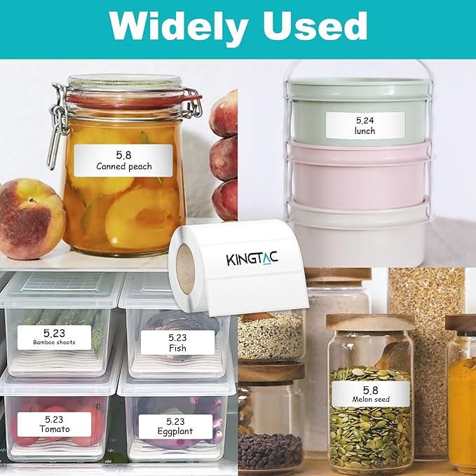 500pcs blank Food Labels,Freezer Labels 1 x 3 Inch Removable for Food Containers, Mason Jar Labels, No Residue Food Storage Labels Perfect for Kitchen cannot be torn, KT-blank-frz-500-1