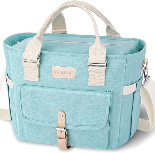 KIPBELIF Cute&Classy Roomy Insulated Lunch Bags for Women - Stylish & Functional Large Tote Adult Lunch Box for Working & Picnic