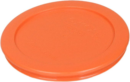Pyrex (6 7200 2 Cup Glass Dishes & (6) 7200-PC 2 Cup Orange Lids
