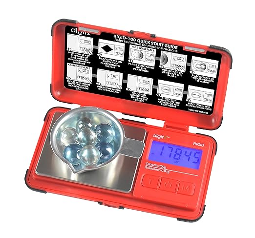 American Weigh Scales DigitZ Rigid Series Small Digital Kitchen Scale, Elevate Your Precision with Food ScalePortable, Back-lit, and Versatile Weighing Solution Small Food Scale Portable