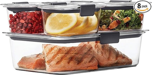 Rubbermaid Brilliance Leak-Proof Food Storage Containers with Airtight Lids