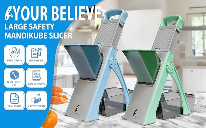 Vegetable cutter WITH GIFT, upgraded Multi-Function Mandoline adjustable and effortless slicer, cheese grater kitchen gadgets onion french fry potato peeler, efficient for home Chefs.