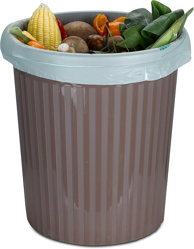 Compostable Trash Bags, Extra Thick, Compost Kitchen Bin Bags, Food Scraps Yard Waste Bags, ASTM D6400 BPI and TÜV AUSTRIA Certified (13 Gallon, Pack of 100)
