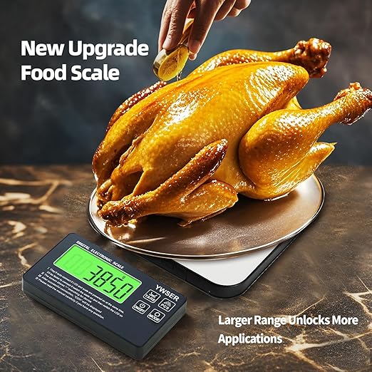 Food Scale, 2024 Newly Split Designed 33lb Digital Kitchen Scale with 7 Units Tare Function & LCD Display,1g Precise Graduation Food Scale Weight for Baking/Cooking/Dieting/Meal Prep1