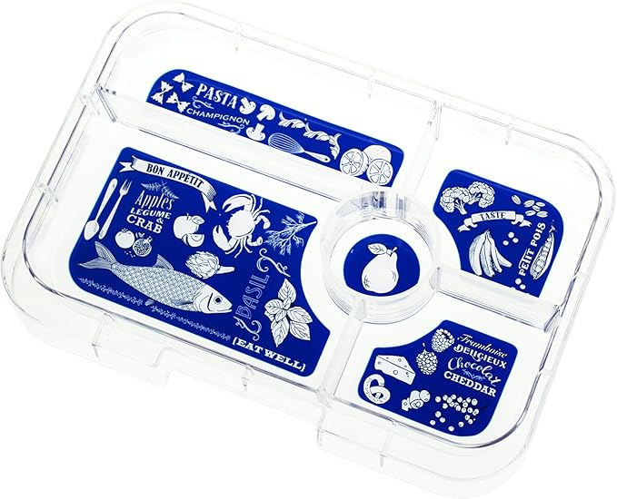 Yumbox Tapas Leakproof Bento Lunch Box, 5 Compartment Removable Tray, Bento Lunch Containers for Adults and Kids, Large Size, Easy Clean, Lunch Box Kids (Capri Pink with Bon Appetite Tray)