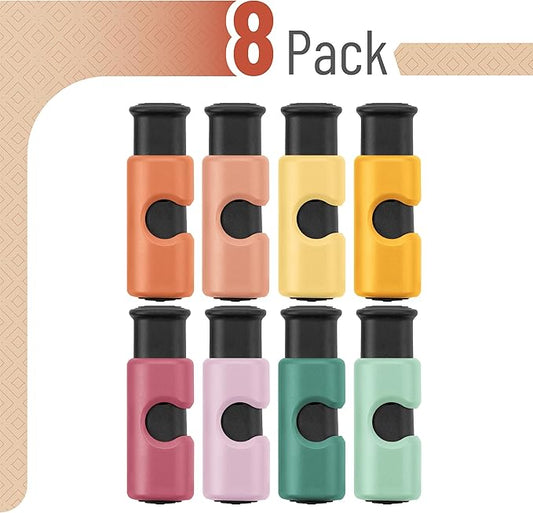 Mr. Pen- Squeeze and Lock Bread Bag Clips, 8 Pack, Squeeze and Lock Bread Clips, Bag Clips for Food Storage, Clips for Food Packages, Snack Clips, Food Clips for Bags, Plastic Bag Clip