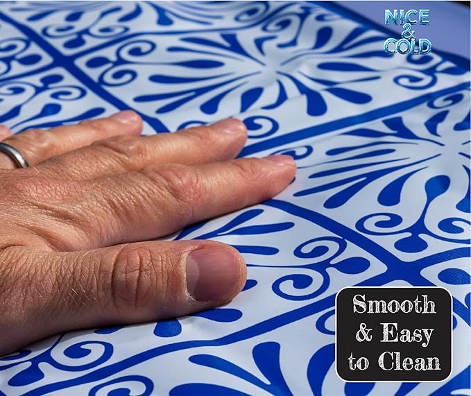 Reusable Freezable Ice Mat for Keeping Food Trays, Cheese Boards, Deli Meat, Veggie Plates, & Sushi Fresh and Cold – Charcuterie Chilling Mat – Perfect for Picnics & Parties!