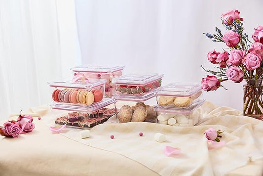 Prepara LatchLok Click 9.3 Cup Food Storage Container, Rose