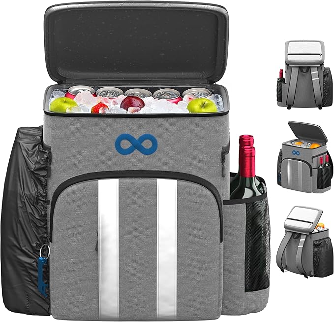 Insulated Backpack Cooler, 54 Can Capacity, Leakproof Liner, Soft Cooler Backpack, Beach, Picnic, Camping, Lunch - Everlasting Comfort