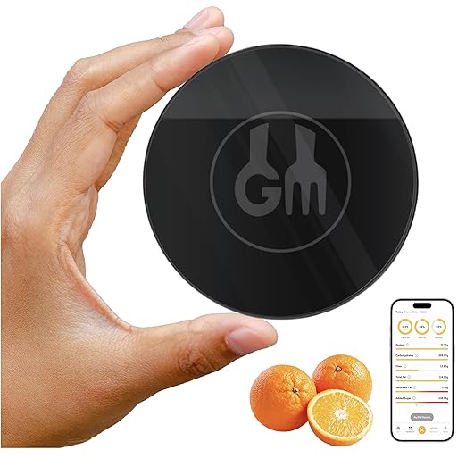 Portable Food Scale, Pocket Sized, Rechargeable. Tracks, Calories, Nutrition, Cholesterol, Micros, Macros for Weight Loss, Health, Diabetes, Meal Prep, Diet. Use with FREE Gourmetmiles App.