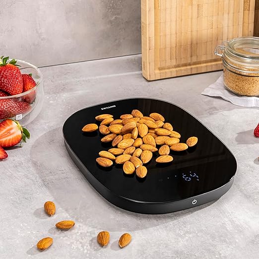 ZWILLING Enfinigy 2-in-1 Digital Kitchen Food Scale, Wireless Charging Station, Max weight 22lbs, Grams & Ounces, .1-gram Accuracy, Black