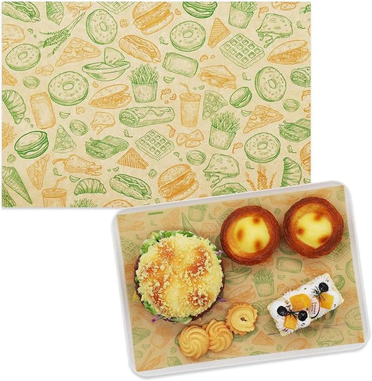 Premium Deli Paper Sheets 8"x12" - 300Pcs Greaseproof Liners for Food Boats, Pre Cut Deli Sandwich Wrappers, Best Kraft Food Wrapping Paper Sheets for Picnic, Festival, Fair or BBQ.