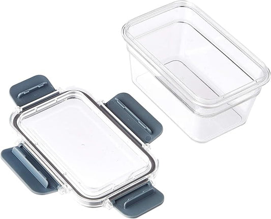 Amazon Basics Tritan Plastic Food Storage Containers - Tritan Plastic Locking, Air Tight, 10 Pieces, Clear