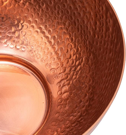 Bloomingville Round Hammered Metal Bowls, Set of 2 Sizes, Copper Finish
