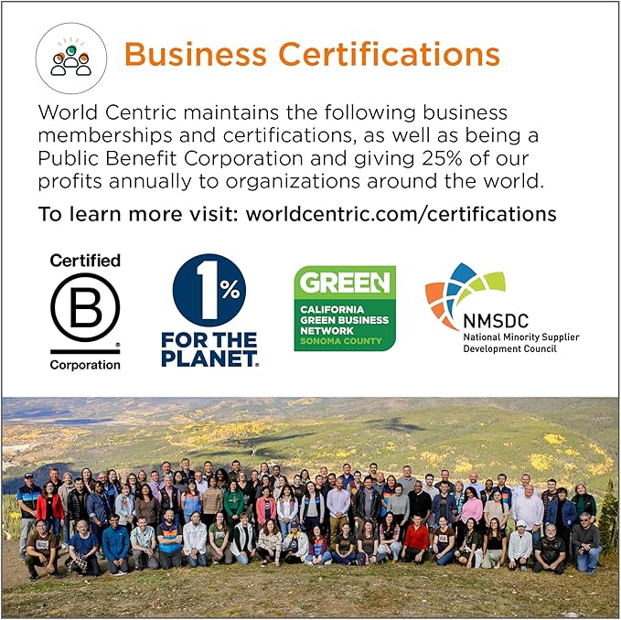 World Centric Compostable Cup Lids 10-20 oz - Made from Plants, Leak-Resistant - 200 Pack