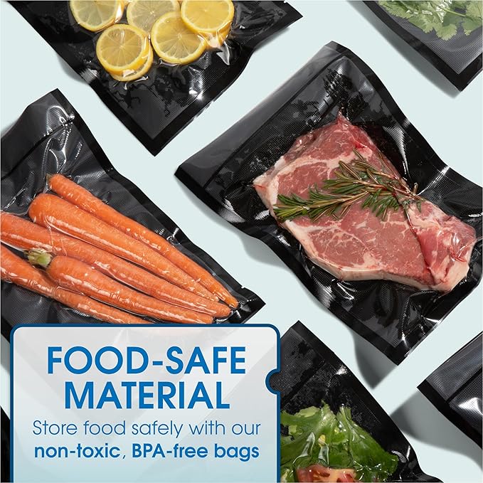 Spartan Industrial 6" X 10" Vacuum Sealer Bags - 200 Count BPA-Free Food Storage Bags for Marinating, Freezing, Sous Vide Cooking