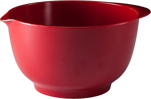Hutzler Classic 3 Liter Melamine Mixing Bowl, Red