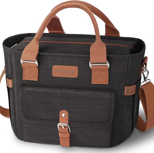 KIPBELIF Cute&Classy Roomy Insulated Lunch Bags for Women - Stylish & Functional Large Tote Adult Lunch Box for Working & Picnic