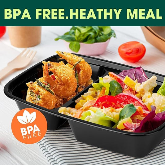 Glotoch 10 Pack 32OZ Meal Prep Containers Reusable Microwave Safe,Extra Large &Thick Food Storage Containers With Lids,Durable Bento Boxes BPA-free, Stackable,Dishwasher/Freezer Safe