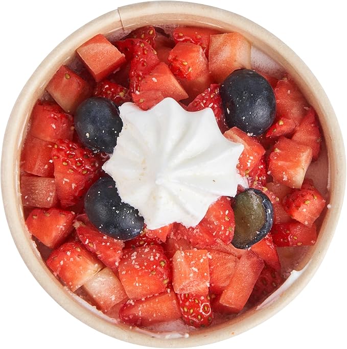 Restaurantware-Sustain 5 Ounce Paper Soup Containers, 50 Disposable Ice Cream Cups - Lids Sold Separately, With PLA lining, Bamboo To Go Hot Soup Bowls, Compostable, Greaseproof