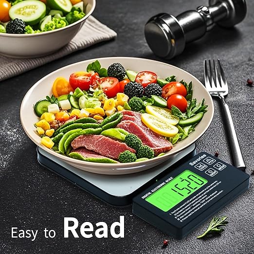 Food Scale, 2024 Newly Split Designed 33lb Digital Kitchen Scale with 7 Units Tare Function & LCD Display,1g Precise Graduation Food Scale Weight for Baking/Cooking/Dieting/Meal Prep (Silver)