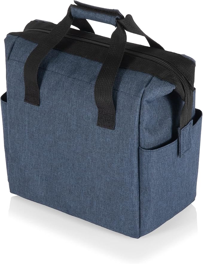PICNIC TIME - On The Go Lunch Bag - Soft Cooler Lunch Box - Insulated Lunch Bag, (Navy Blue)