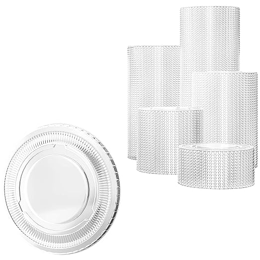 Leakproof, BPA Free 5.5 oz Souffle Lids 500 PK. Stackable Lids for Containers for Sampling, Salad Dressing, Sauce or Jello Shots. Plastic Food Prep Supplies for Restaurant, Cafe, Catering, Deli, Party