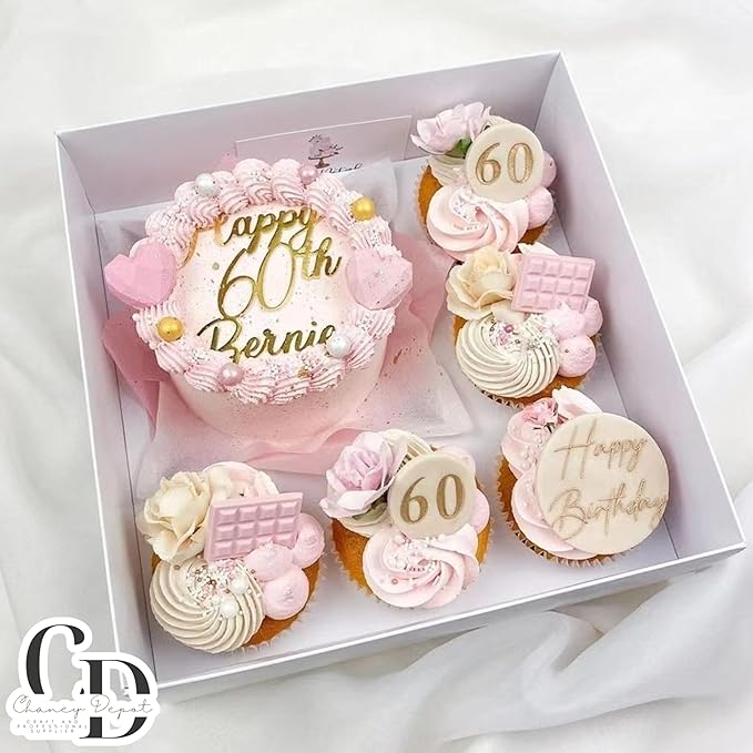 10 pack- Bento Box, Cupcake and cake box, 5 cupcake cavity space and 1 4-5in cake slot