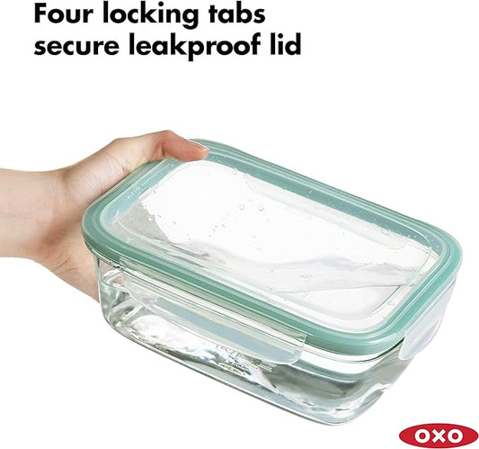 OXO Good Grips 8 Cup Smart Seal Glass Rectangle Container