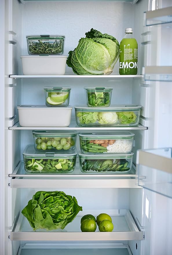 Mepal EasyClip 23oz/700ml - Leakproof & Airtight Food Storage Container | BPA-Free | One-Click Open & Close System | Nordic-Black | Made in Holland