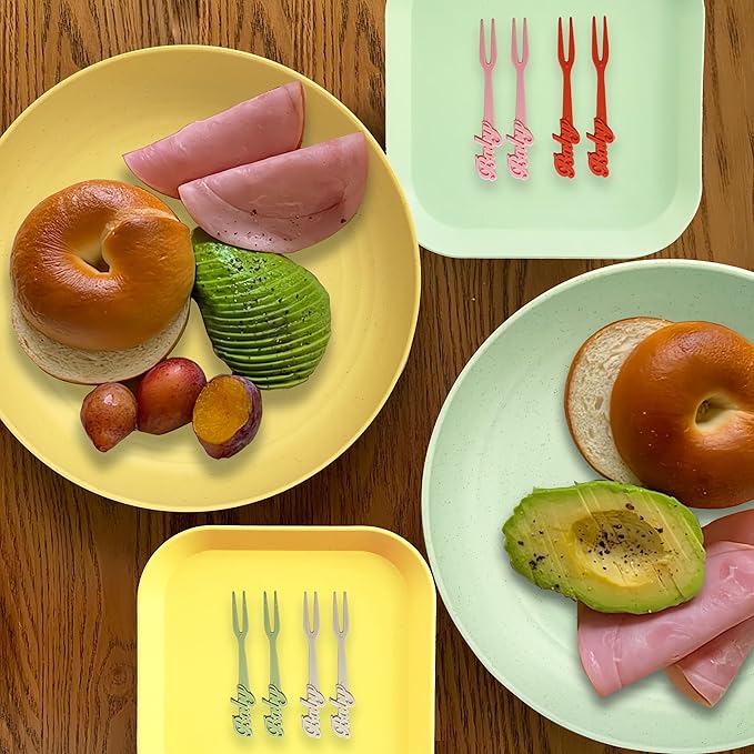 48 Pcs Dinnerware Sets for 4,Plates and Bowls Sets Unbreakable Tableware set,Plates Bowls Cups Cutlery Sets,Travel Camping Lightweight Dinnerware（Light Color）