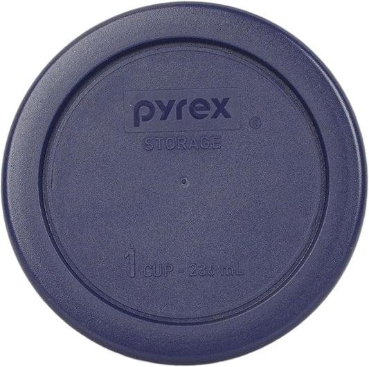 Pyrex 4-Piece Blue Glass Measuring Cup Set with Lids