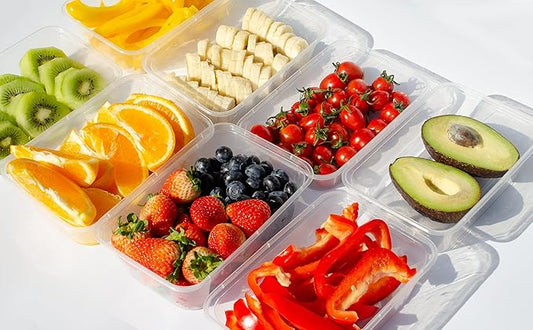 50pk 16oz 500ml Clear Disposable Food Container Box w/Lids To Go for Deli School Working, BPA Free Plastic Nut Food Meat Keeping, Dispensing Meal Prep Container Microwave Safe for Keto Lunch Snack