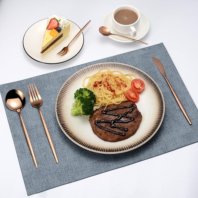 Rose Gold Silverware Set for 4, 20-Piece Modern Stainless Steel Flatware Set, LaienLife Cutlery Set with Forks Spoons Knives, Mirror Polished Rose Gold Utensils for Home Restaurant, Dishwasher Safe