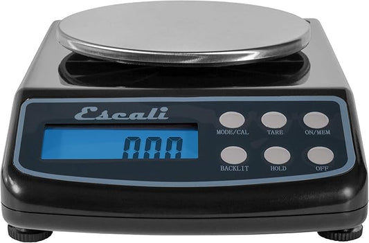 Escali Lab Weight Scale L Series, 8 x 5.75 x 2.5 in, Black