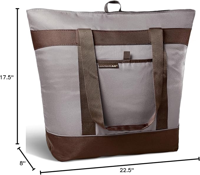Rachael Ray Jumbo Chillout Thermal Tote, Insulated Soft Sided Cooler Bag